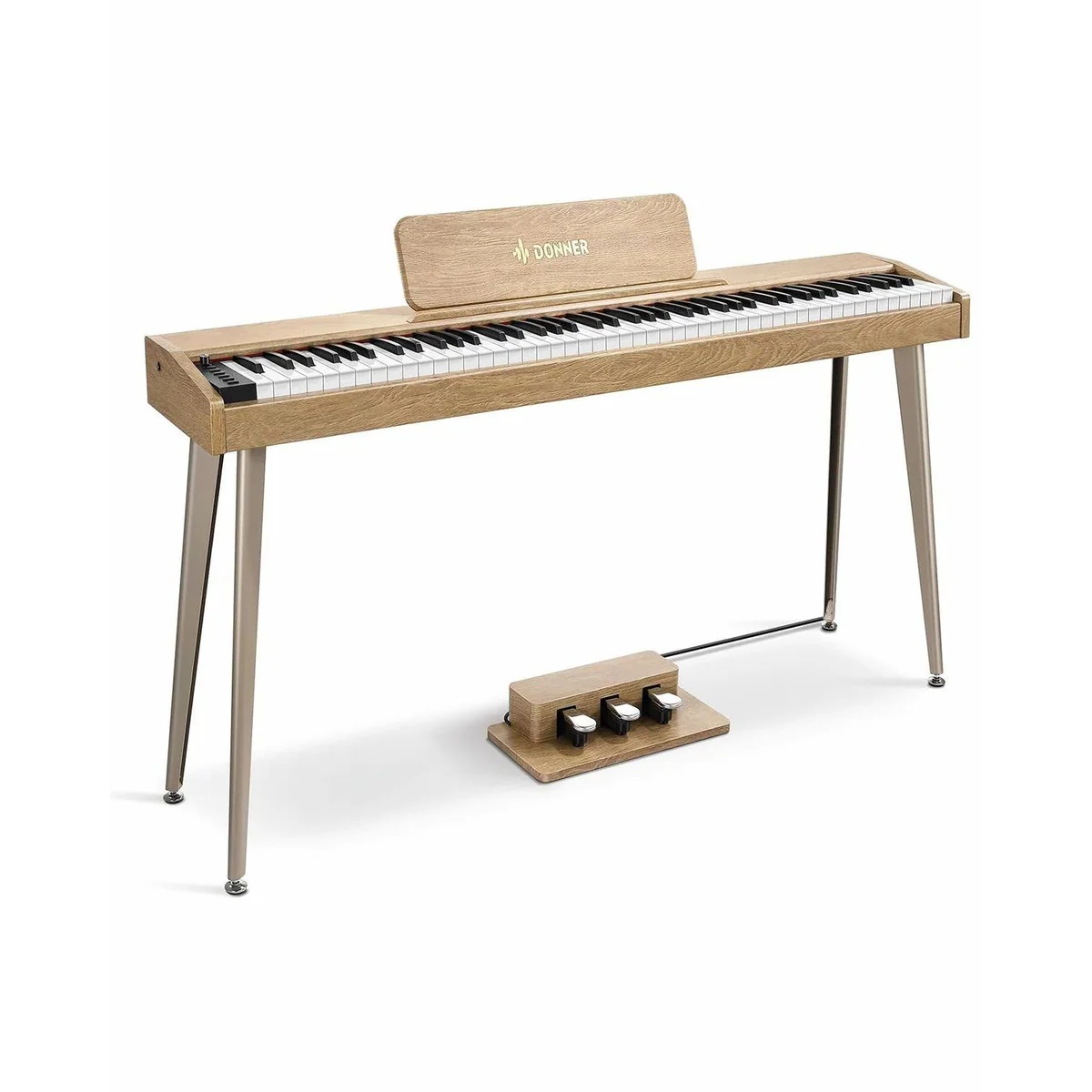 Donner DDP-60 Digitalpiano, 128 Stimmen, 83 Rhythmen, 88 halbgewichtete Tasten