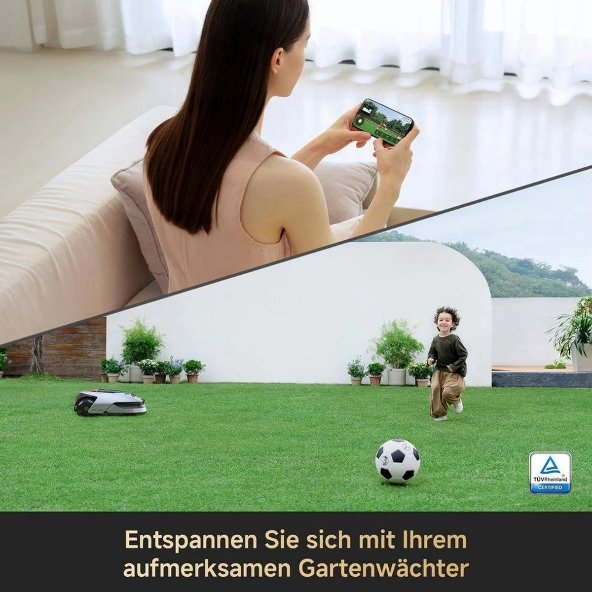 Dreame Rasenmähroboter A2, bis 1200 m² Rasenfläche, KI-Kamera, Kantenschnittsystem 5