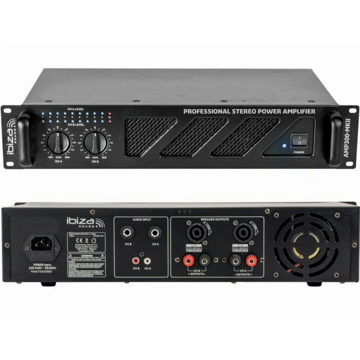 DSX PA Musik Anlage, 3-Wege-Lautsprecher mit 38 cm Subwoofer, LED Effektlicht 4