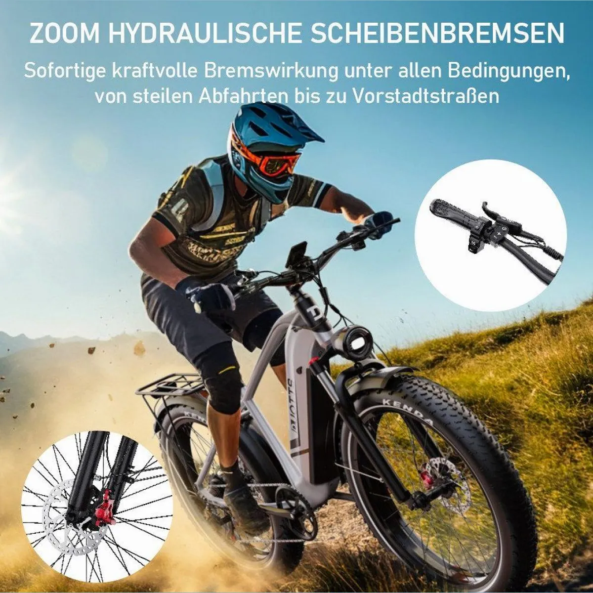 DUOTTS F26lite Pedelec, 100 km Reichweite, 250 W Motor, 7-Gang Shimano Schaltung 5