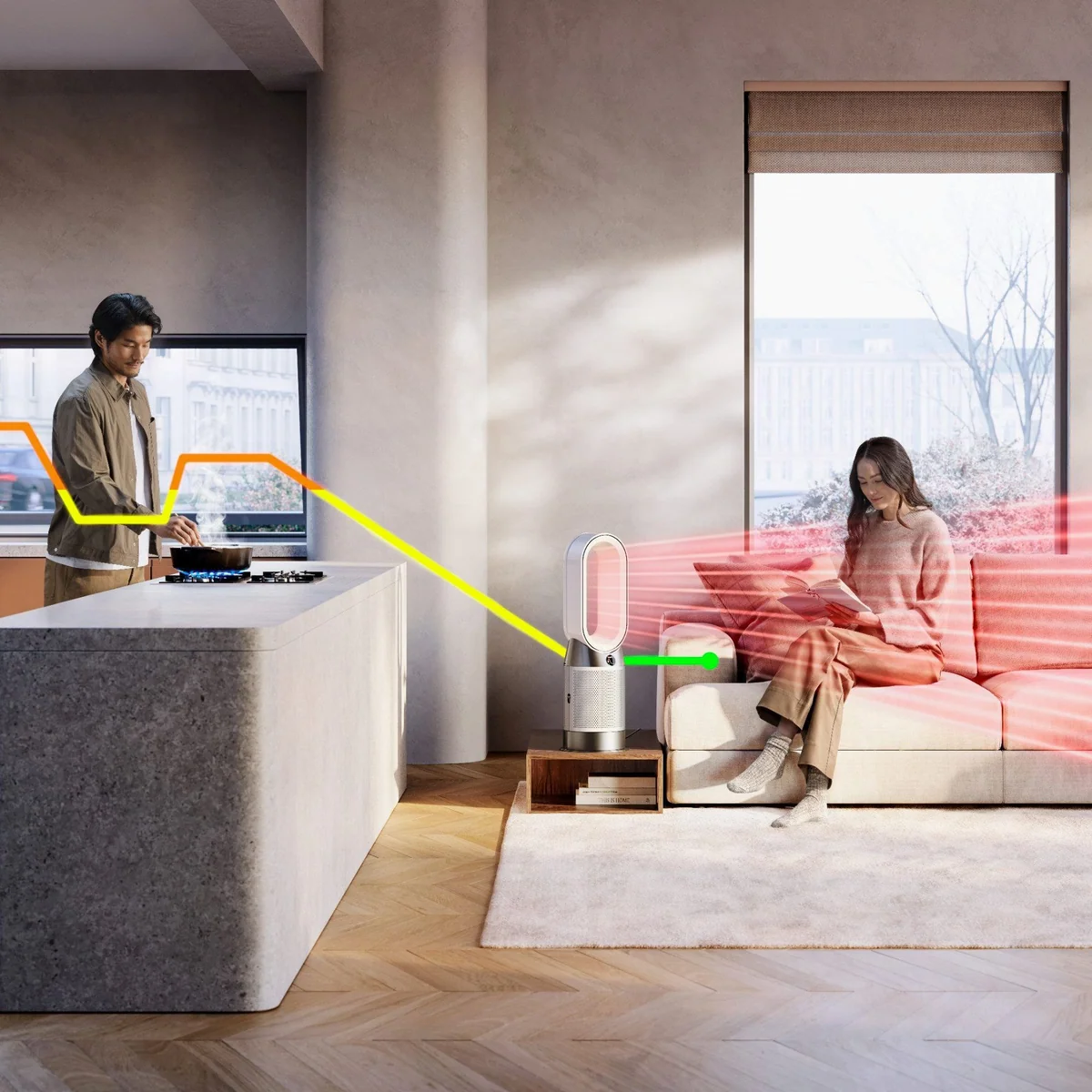 Dyson Purifier Hot+Cool HP1, Luftreiniger, Heizlüfter & Ventilator, umfassende Steuerung 3