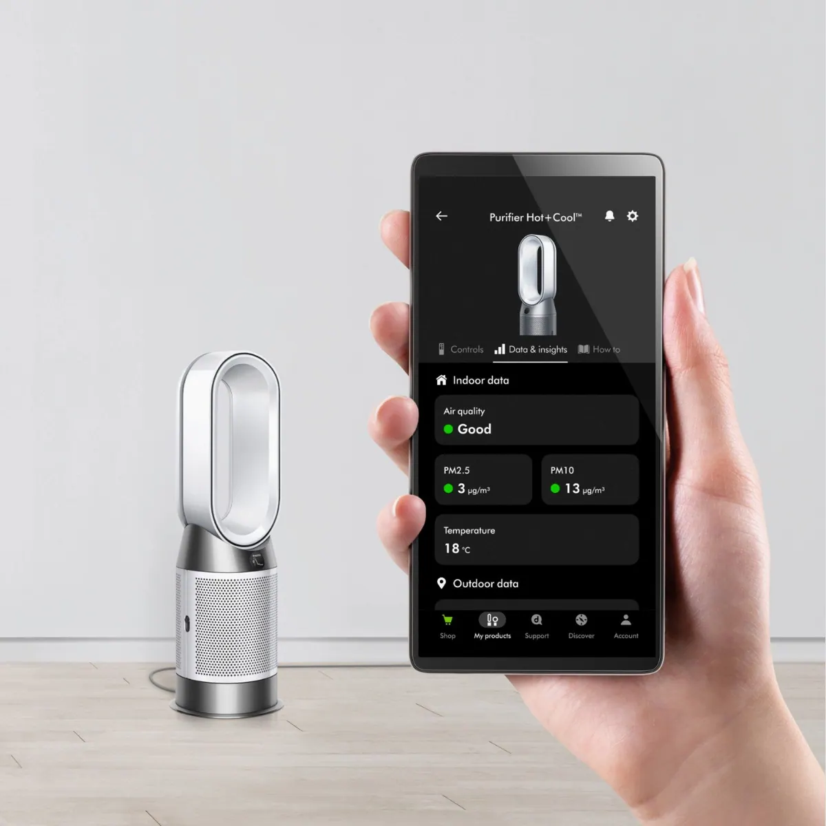 Dyson Purifier Hot+Cool HP1, Luftreiniger, Heizlüfter & Ventilator, umfassende Steuerung 5
