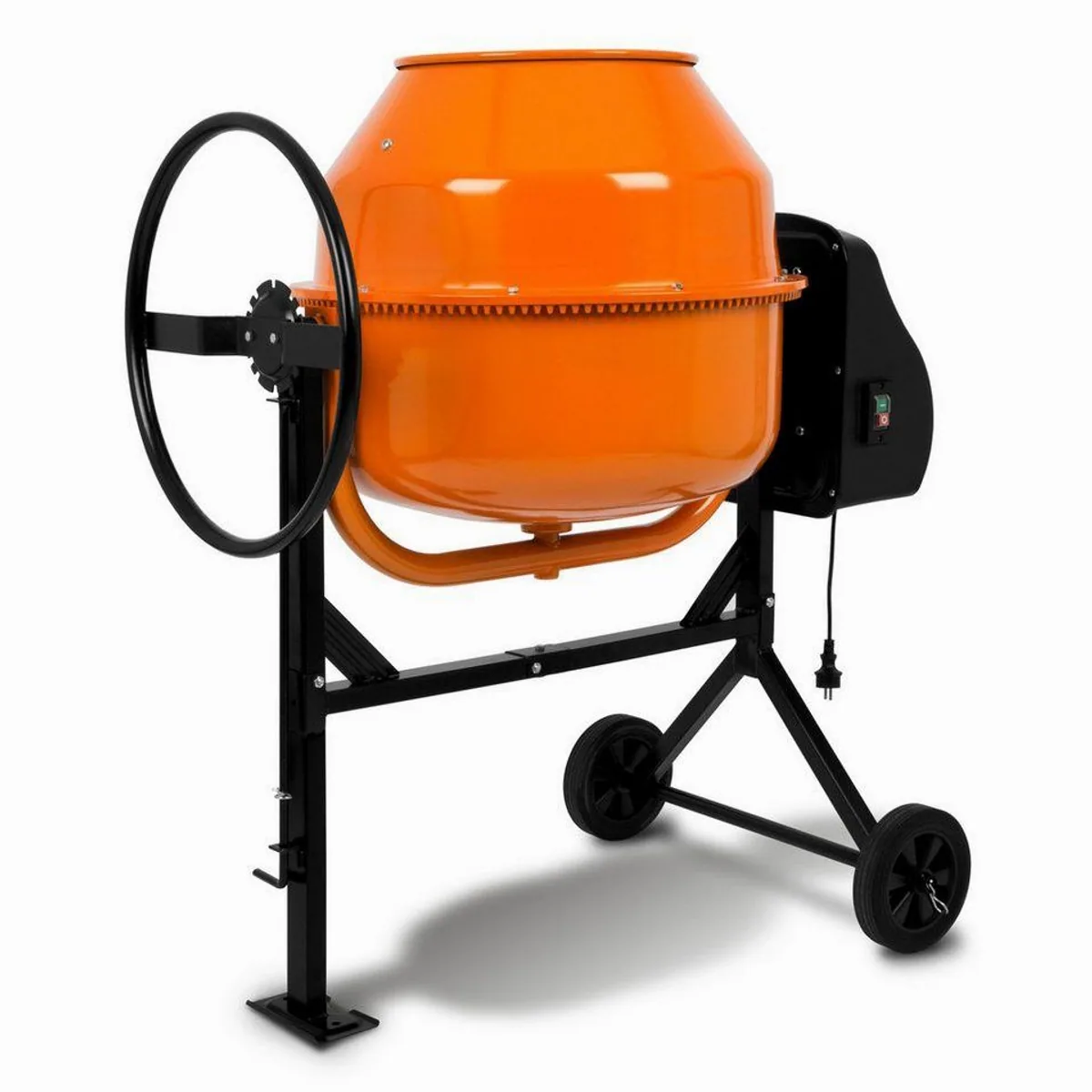 EBERTH Betonmischer 160 L, 650 W Motor, Robustes Stahlgestell — Effizientes Arbeiten für Bauprojekte