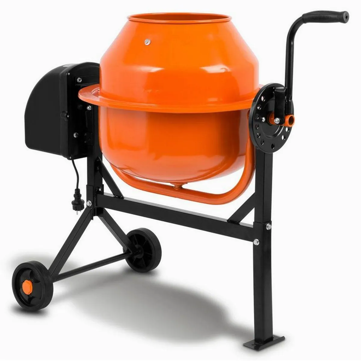 EBERTH Betonmischer 65L, 220W Motor, Stahlgestell, verstellbare Trommel 2