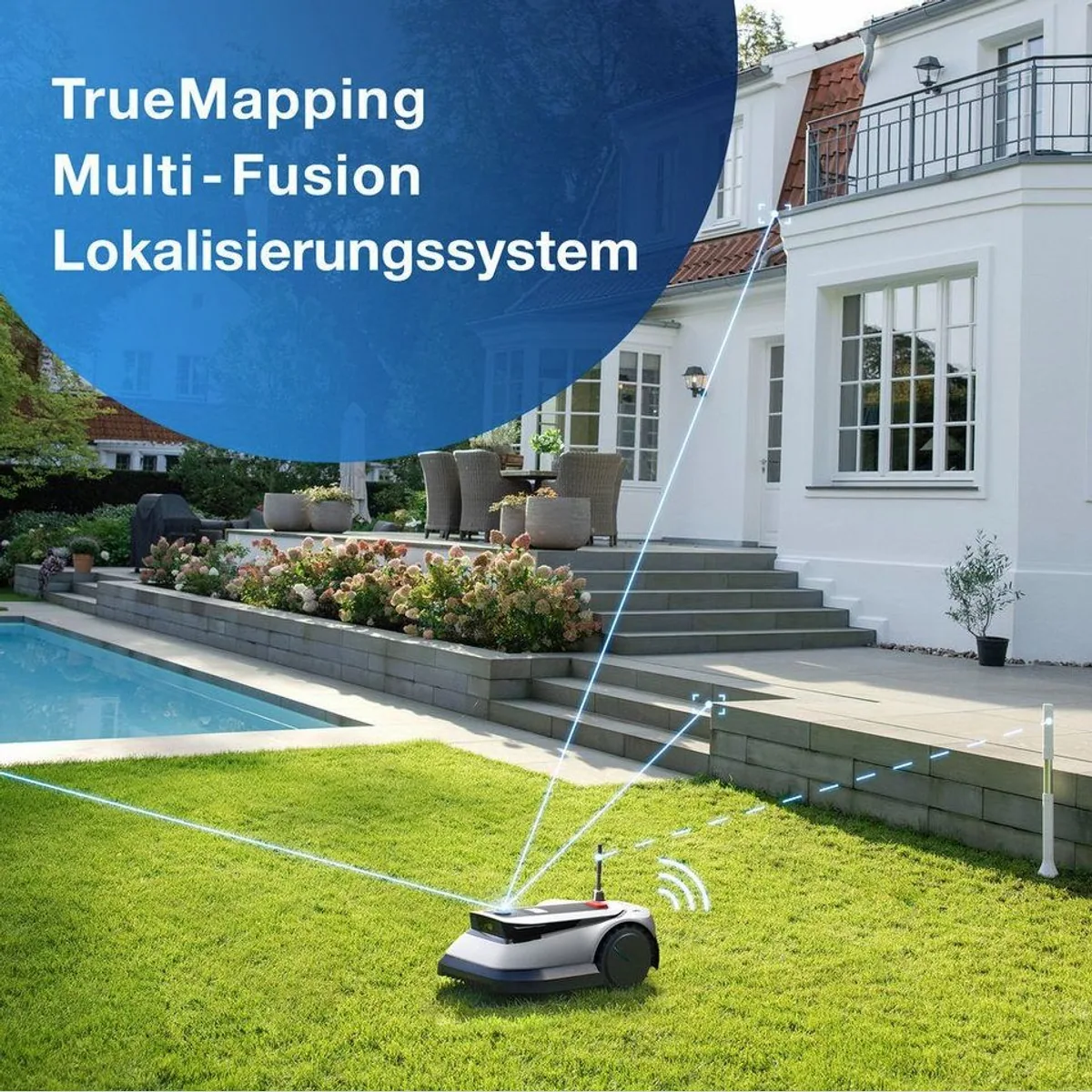 ECOVACS Rasenmähroboter GOAT G1-800, intelligente Hindernisvermeidung, App-Steuerung, bis 800 m² 2