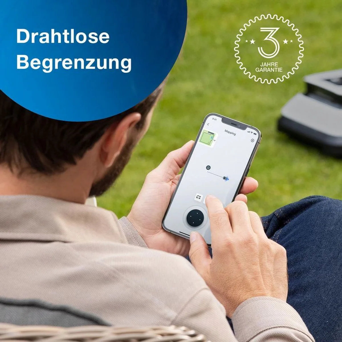 ECOVACS Rasenmähroboter GOAT G1-800, intelligente Hindernisvermeidung, App-Steuerung, bis 800 m² 5