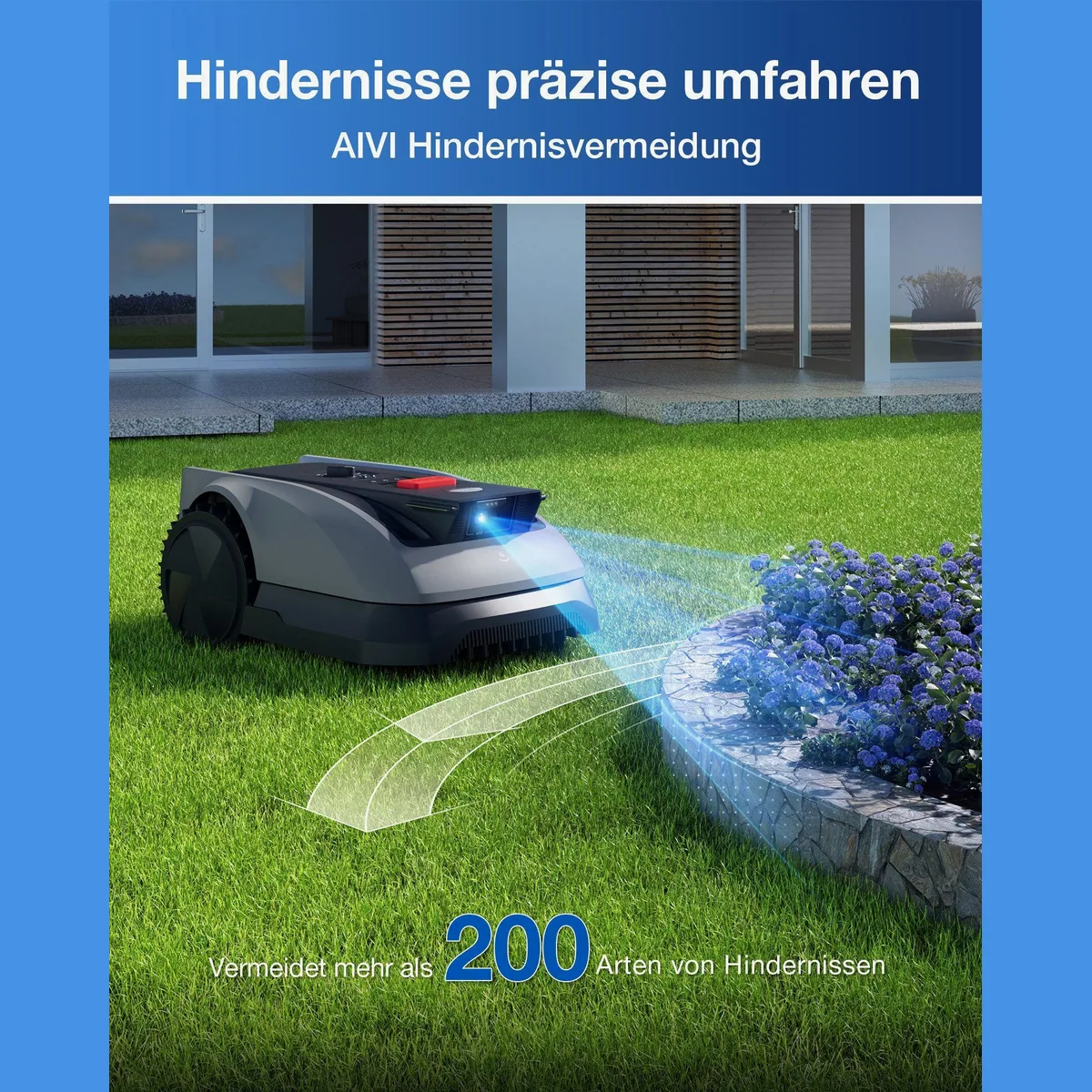 ECOVACS GOAT O600 RTK, präzise Navigation, hohe Mäheffizienz, für Rasenflächen bis 600 m² 4