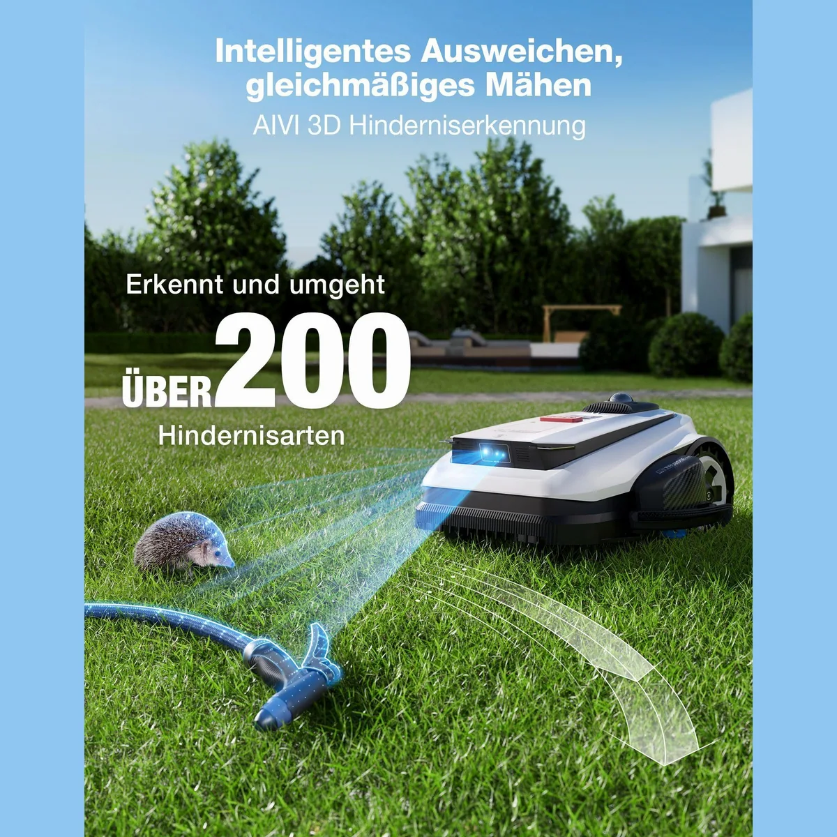 ECOVACS GOAT A1600 LiDAR PRO, präzise Dual-LiDAR Navigation, für Rasenflächen bis 1600 m² 4