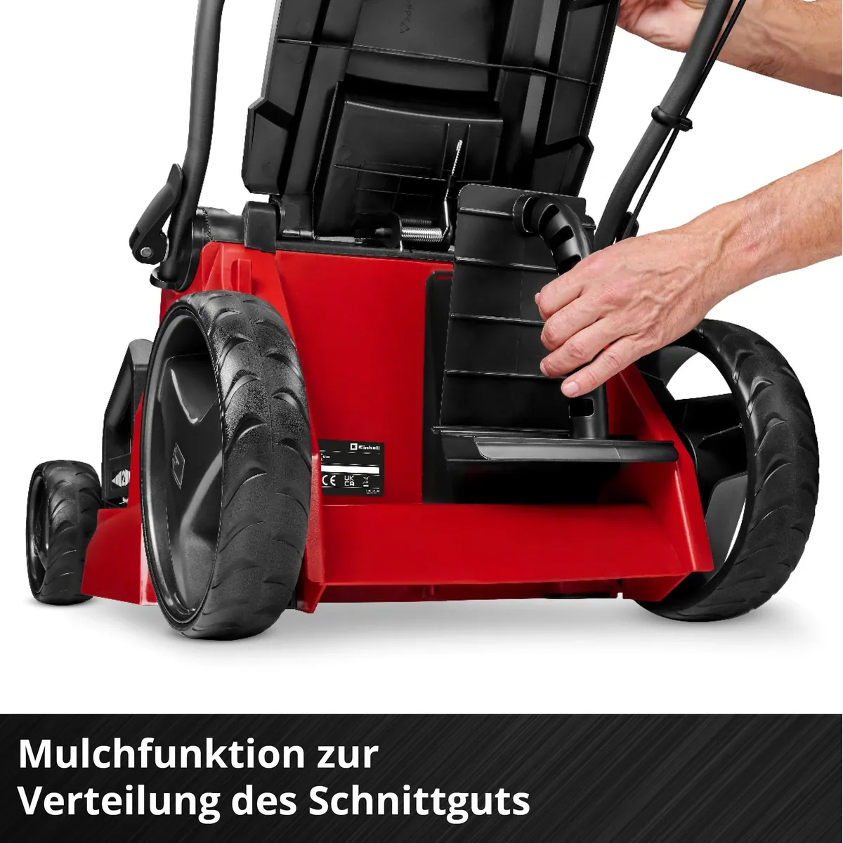 Einhell GE-CM 43 Li M, Akku-Rasenmäher mit 43 cm Schnittbreite, 2x4Ah Akkus, Mulchfunktion 5