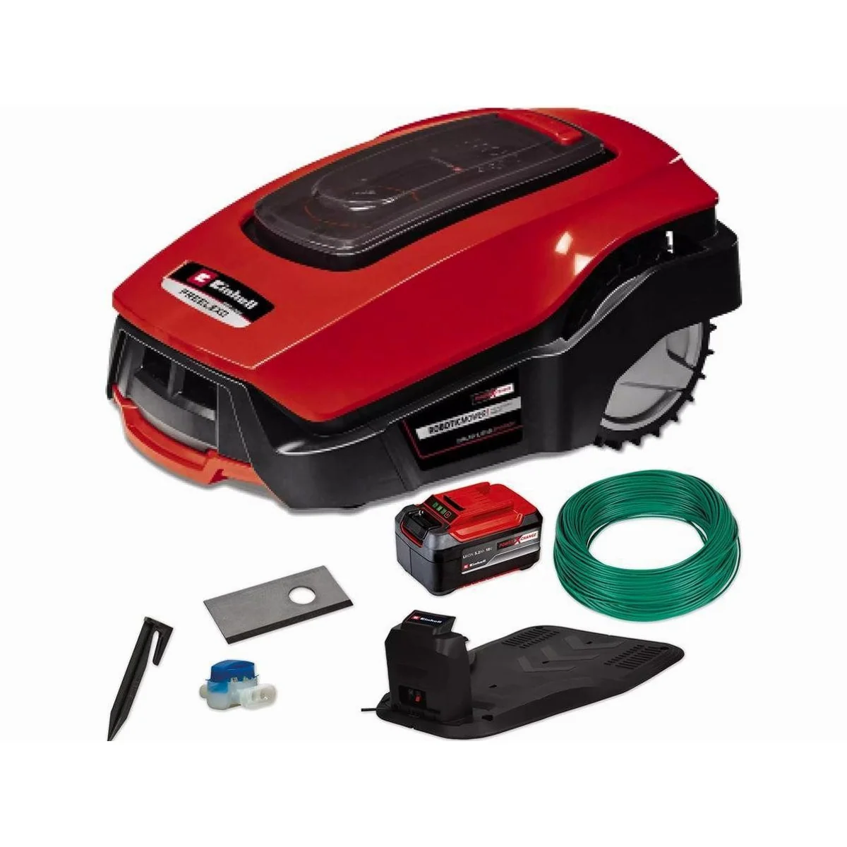 Einhell FREELEXO 1200, Mähroboter für Rasenflächen bis 1200 m², LCD-Display, Regensensor