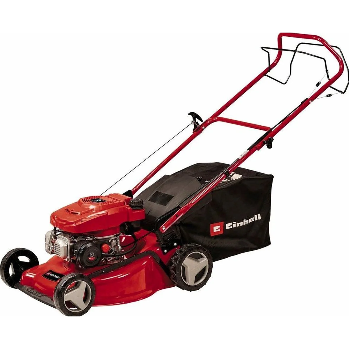 Einhell GC-PM 46/5 S Benzinrasenmäher, 46 cm Schnittbreite, neunstufige Schnitthöhenverstellung