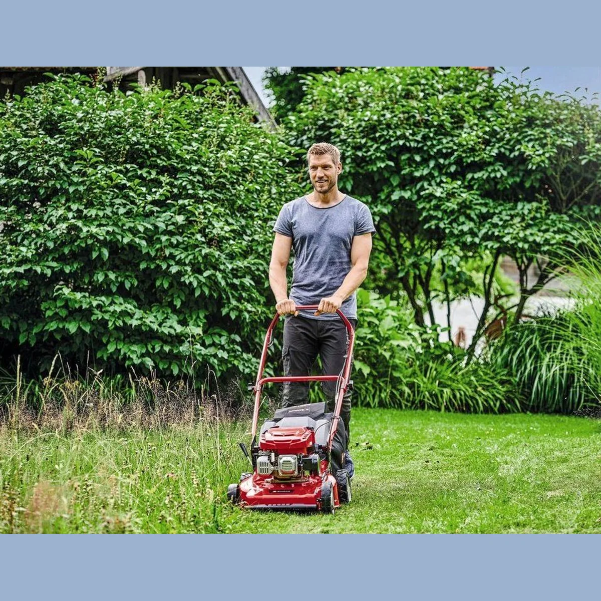 Einhell GC-PM 46/5 S Benzinrasenmäher, 46 cm Schnittbreite, neunstufige Schnitthöhenverstellung 2