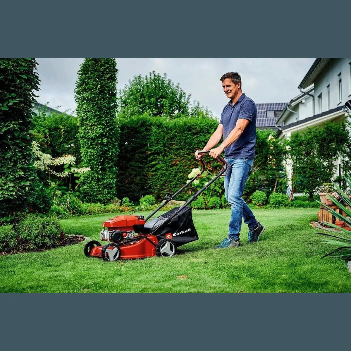 Einhell Benzinrasenmäher GC-PM 40/2 S, 40 cm Schnittbreite, inklusive Radantrieb 2