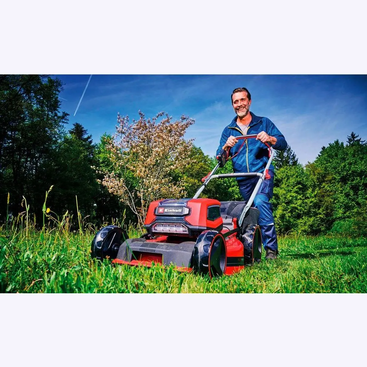 Einhell GP-CM 36/47 S Li BL Akkurasenmäher, 47 cm Schnittbreite, 4x 4 Ah Akkus 2