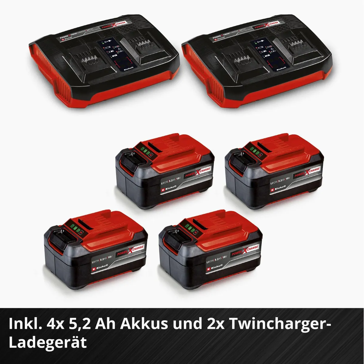 Einhell GP-CM 36/52 S Li BL Akkurasenmäher, 52 cm Schnittbreite, 4 x 5,2 Ah Akkus 3