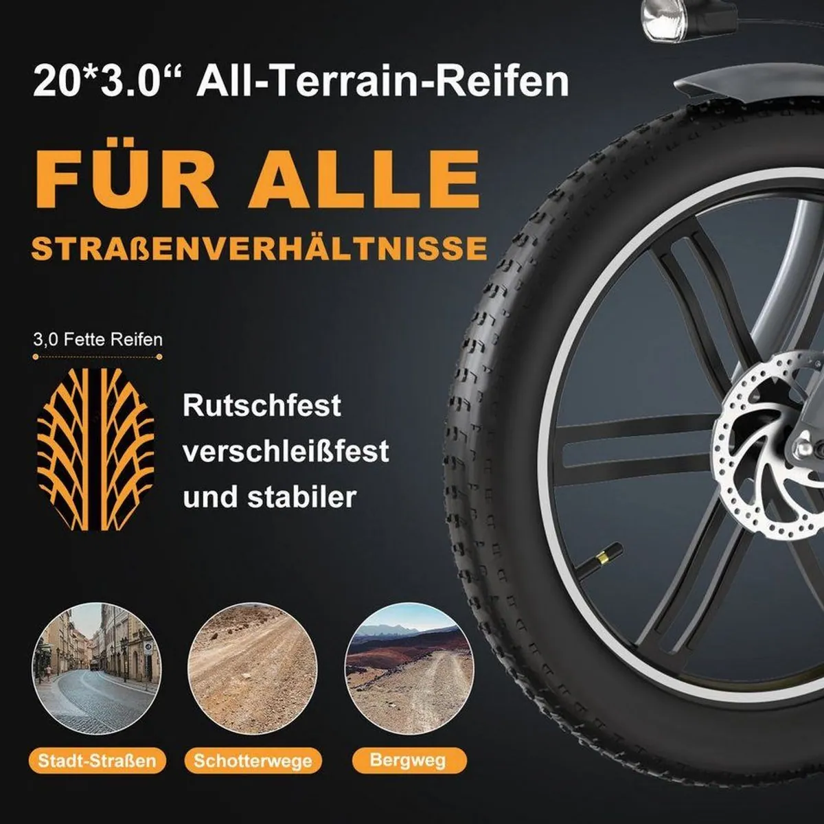 ELEKGO EGO03 E-Dreirad, kraftvoller Motor, abnehmbarer Akku, hoher Stauraum 3