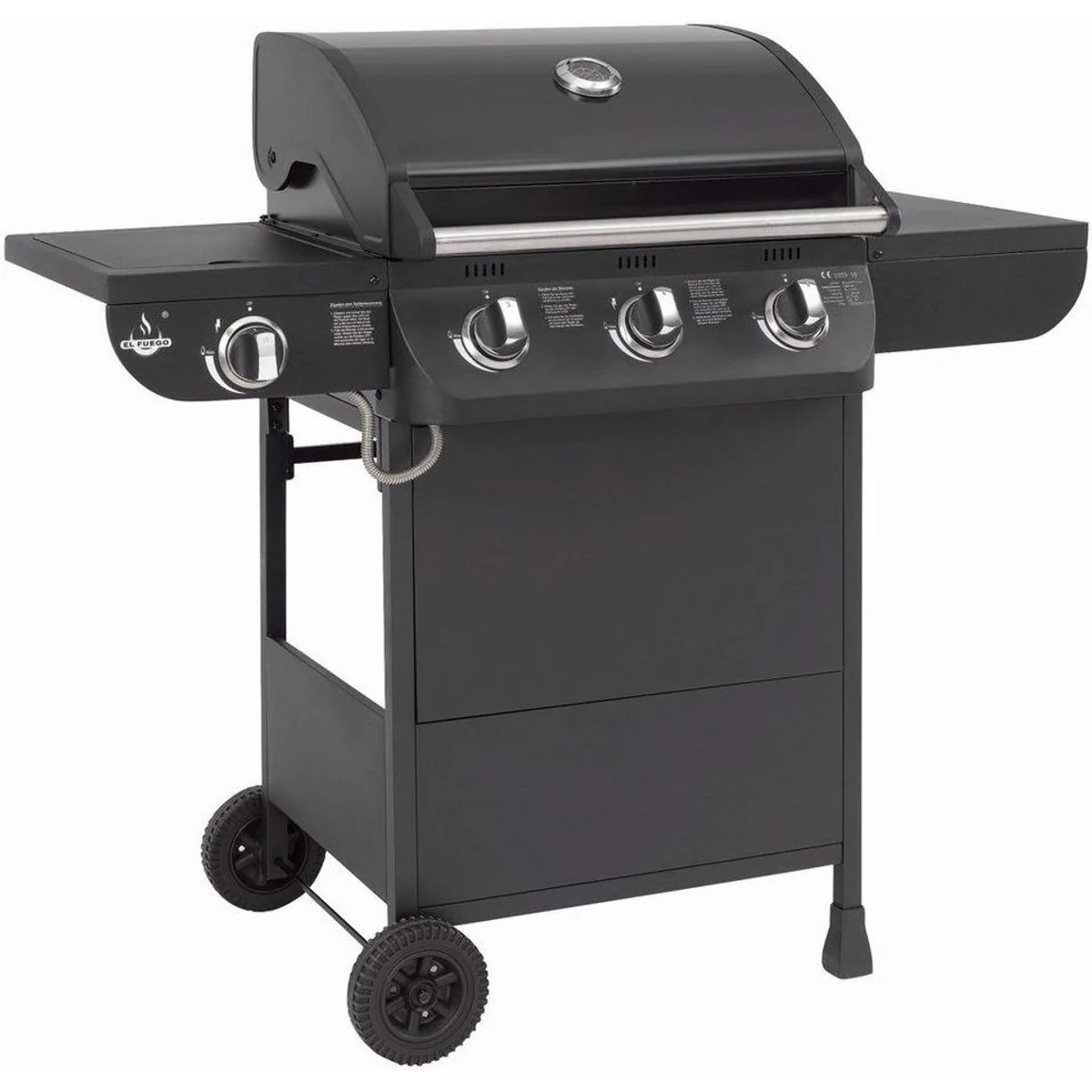 El Fuego Columbus 3+1 Gasgrill, großzügige Grillfläche und präzise Temperaturkontrolle 2