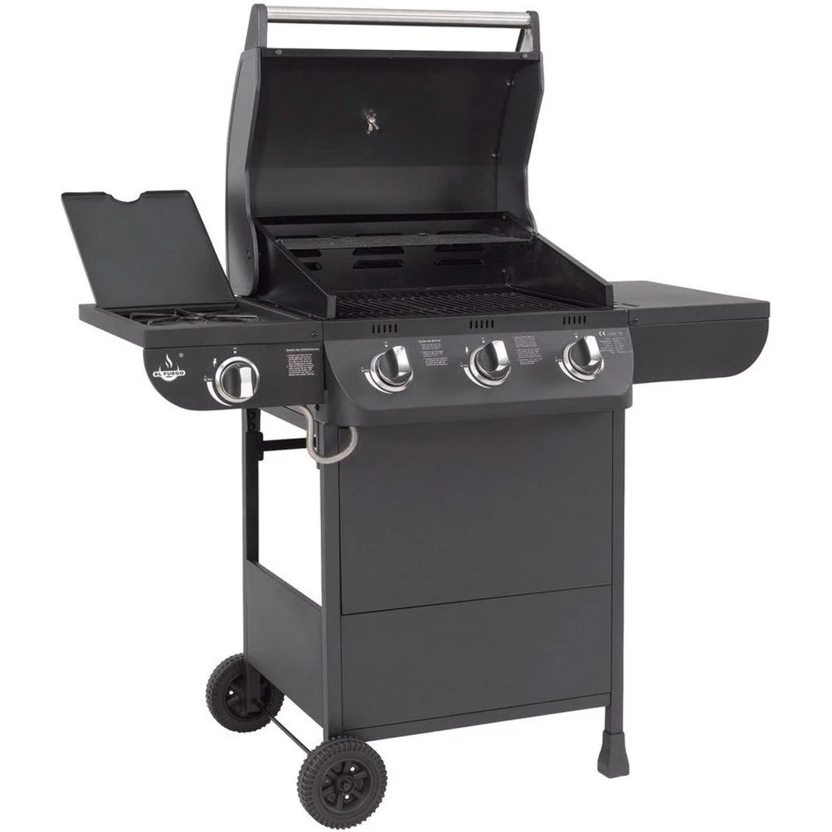 El Fuego Columbus 3+1 Gasgrill, großzügige Grillfläche und präzise Temperaturkontrolle 3