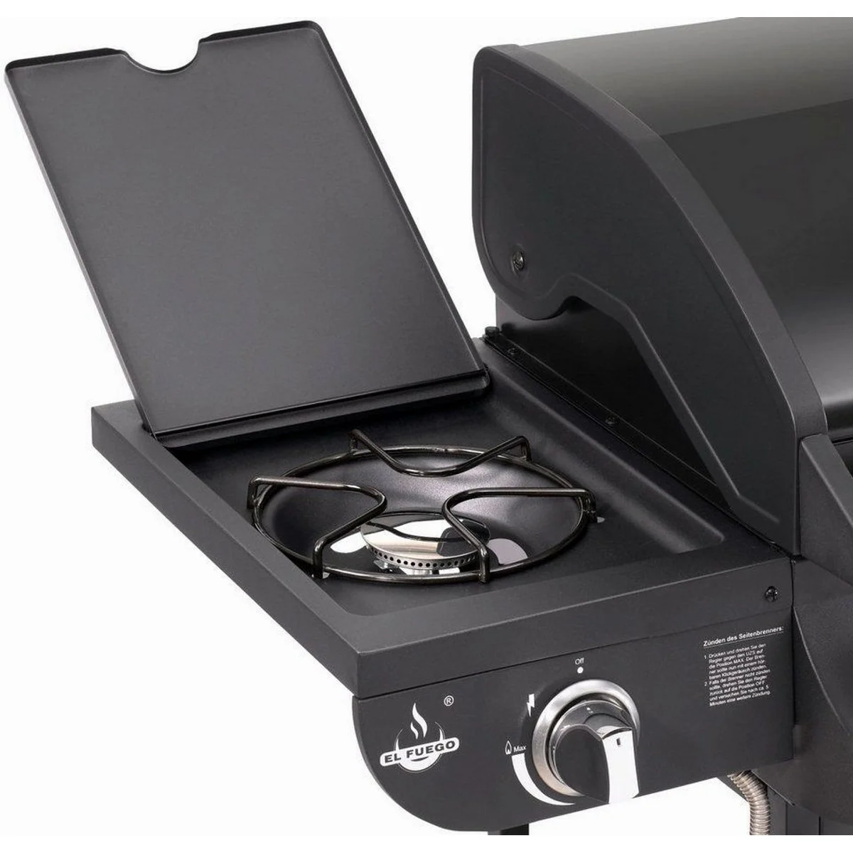 El Fuego Columbus 3+1 Gasgrill, großzügige Grillfläche und präzise Temperaturkontrolle 5