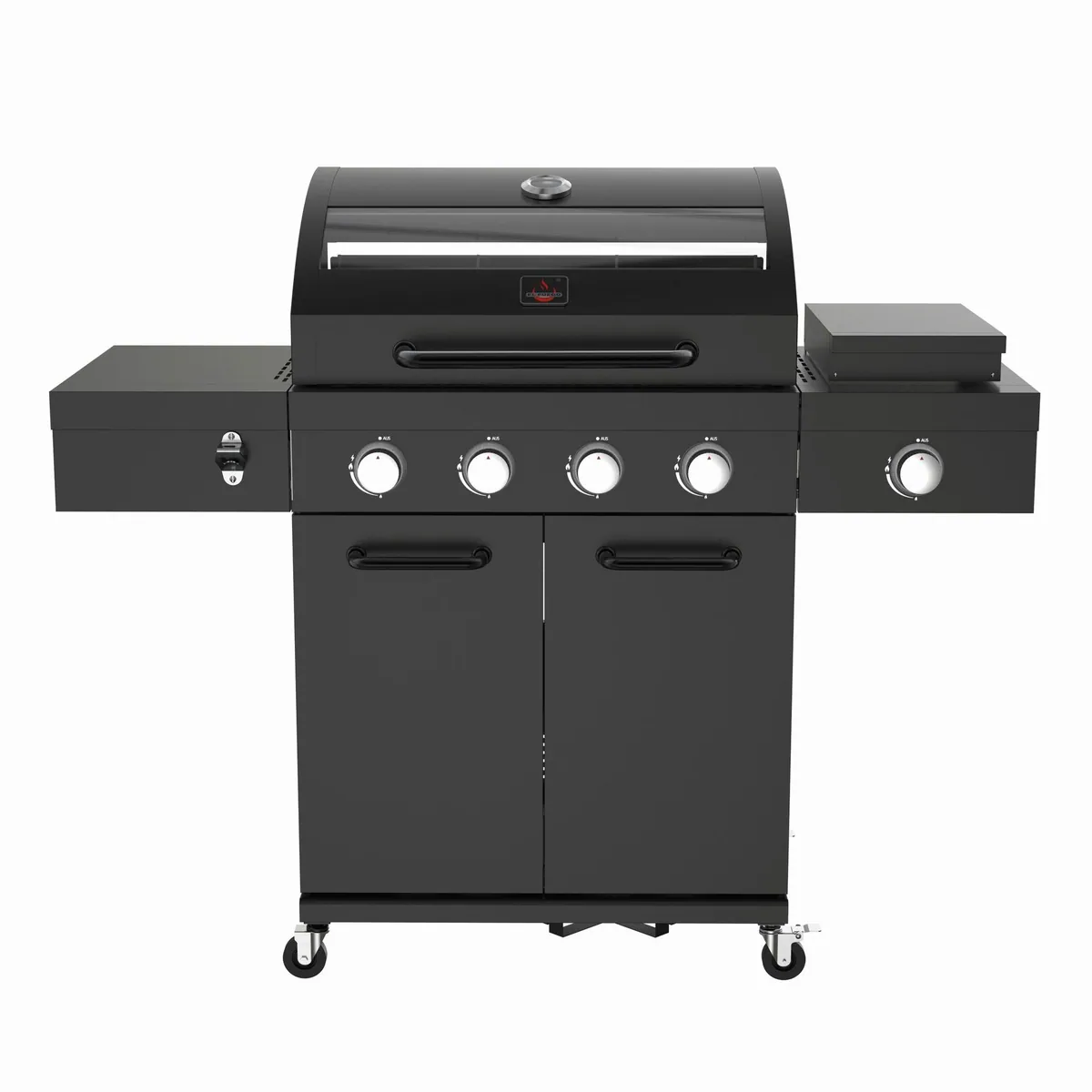 El Fuego Kingsten Nocturne Gasgrill, 4 Hauptbrenner + 1 Infrarot-Seitenbrenner 2