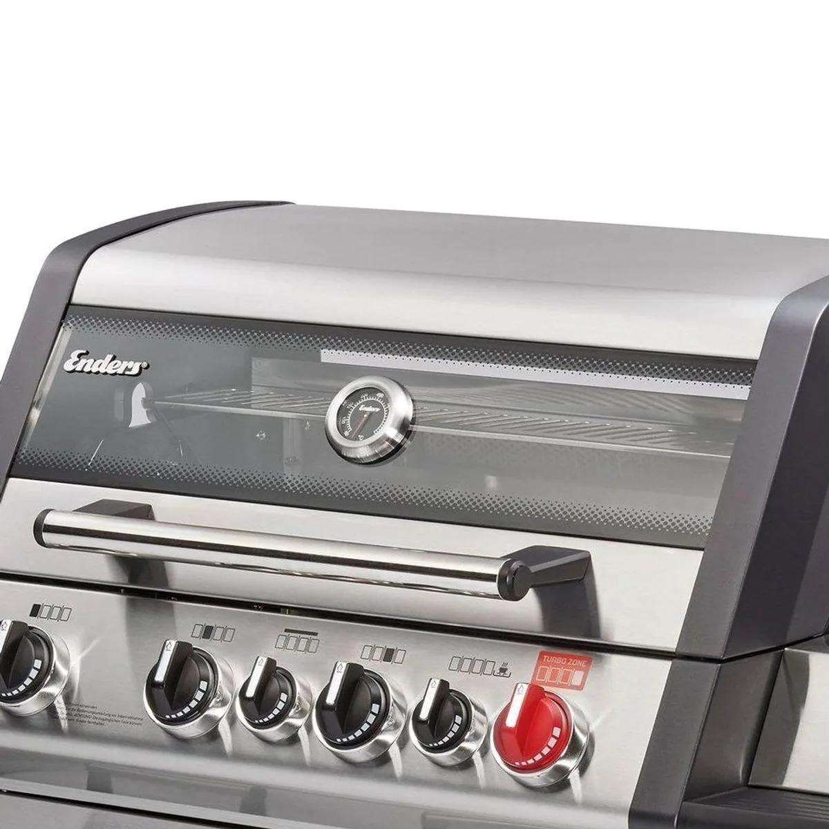 Enders Monroe Pro 4 SIK Turbo Gasgrill, elegantes Edelstahl-Design, Turbo Zone für Hochtemperaturgrillen 5