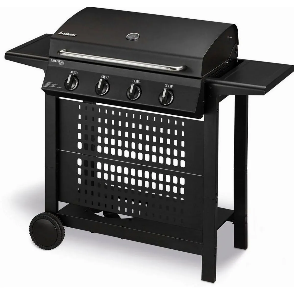 Enders Gasgrill San Diego Next 4, 9 kW Leistung, Edelstahl-Grillrost, pulverbeschichtete Garhaube 4