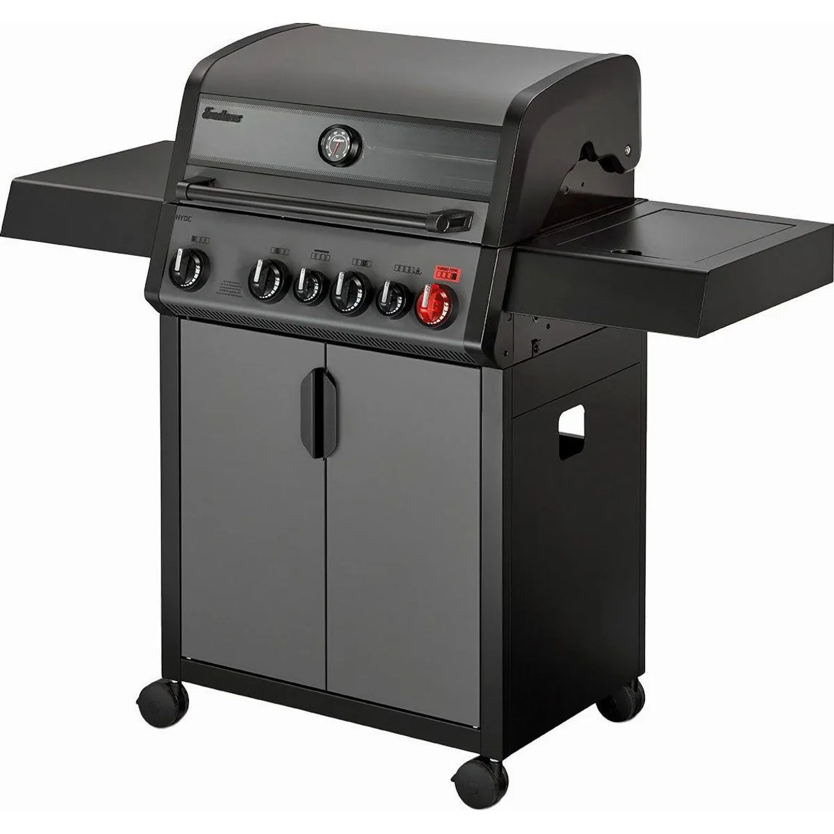 Enders Gasgrill Hyde 4 SIKR Turbo, 800 °C Turbo Zone, Infrarot-Backburner, vielseitiger Gussrost