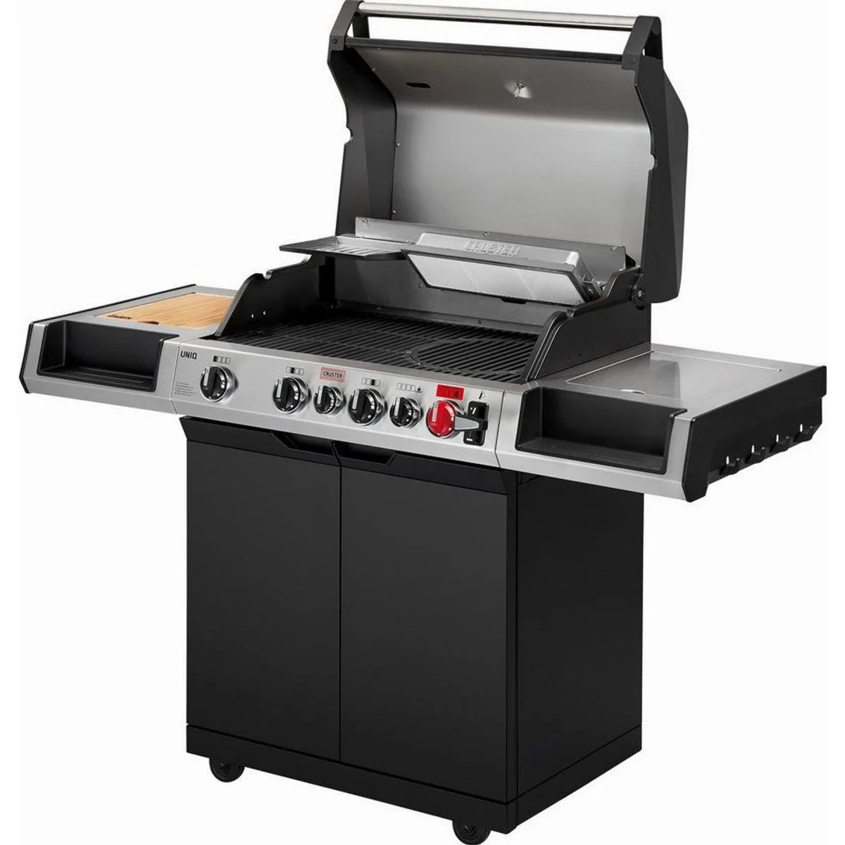 Enders Gasgrill Uniq 4 IK Cruster, 800°C Infrarot-Oberhitze, Turbo Zone 2