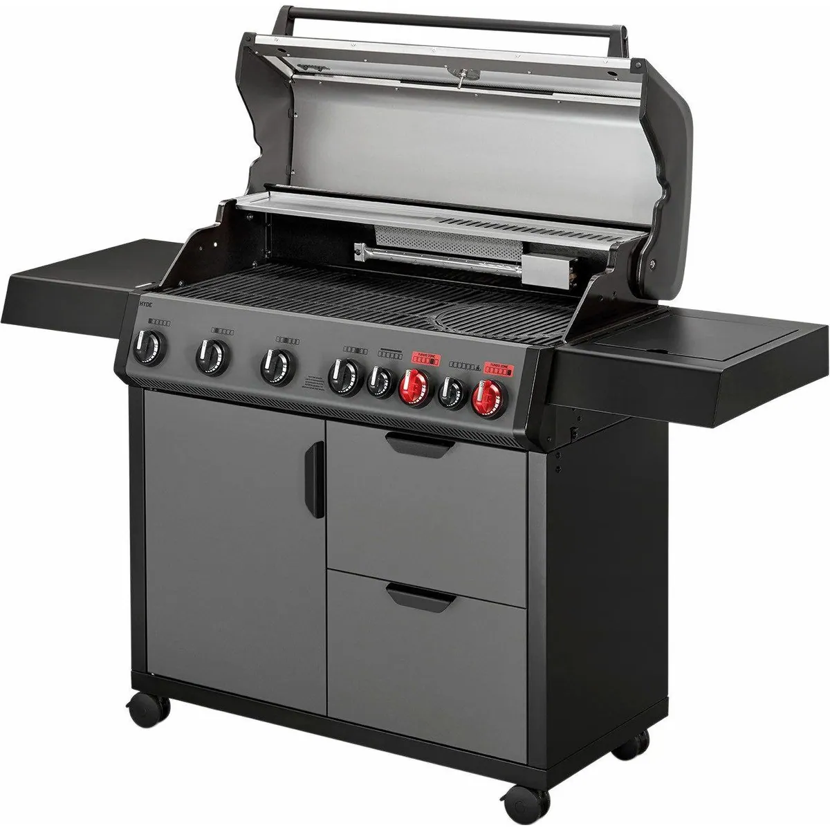 Enders Hyde 6 SIKR Turbo Gasgrill, 6 Brenner, turboschnelle Temperaturen für perfektes Anbraten 2