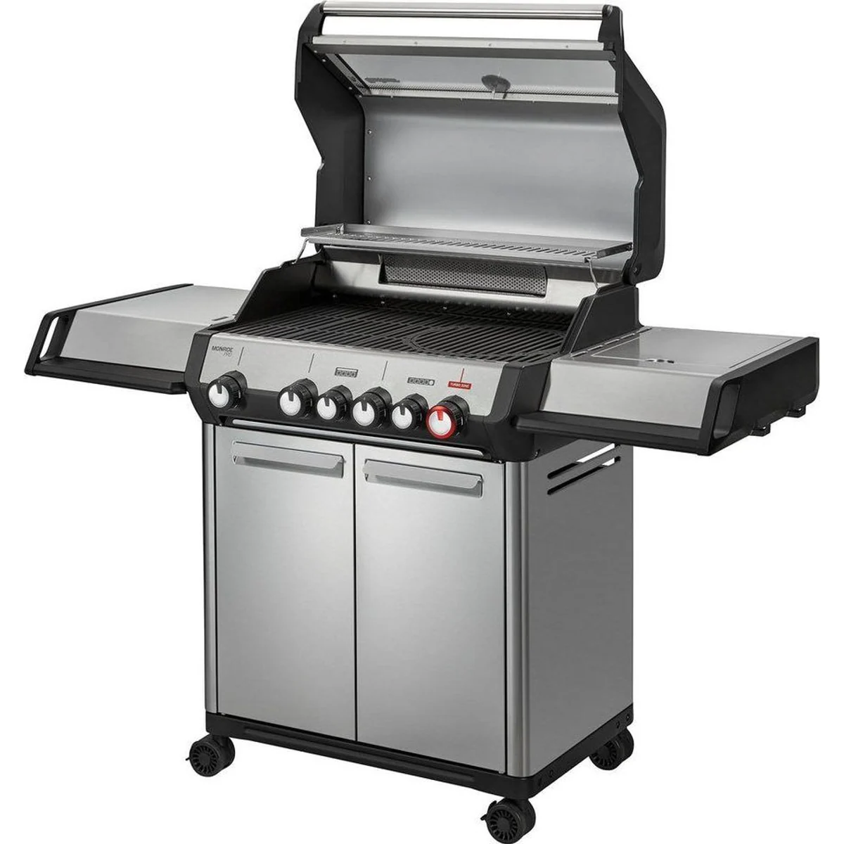 Enders Monroe Pro 4 SIKR TURBO, Hochleistungsgrill mit Sichtfenster und Infrarot-Backburner