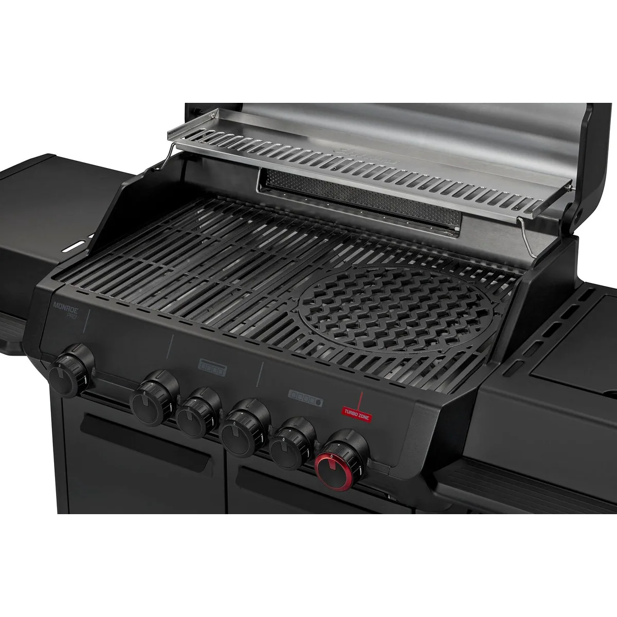 Enders Monroe Pro 4 SIKR TURBO Shadow, Hochleistungsgrill mit Sichtfenster und Infrarot-Backburner 5