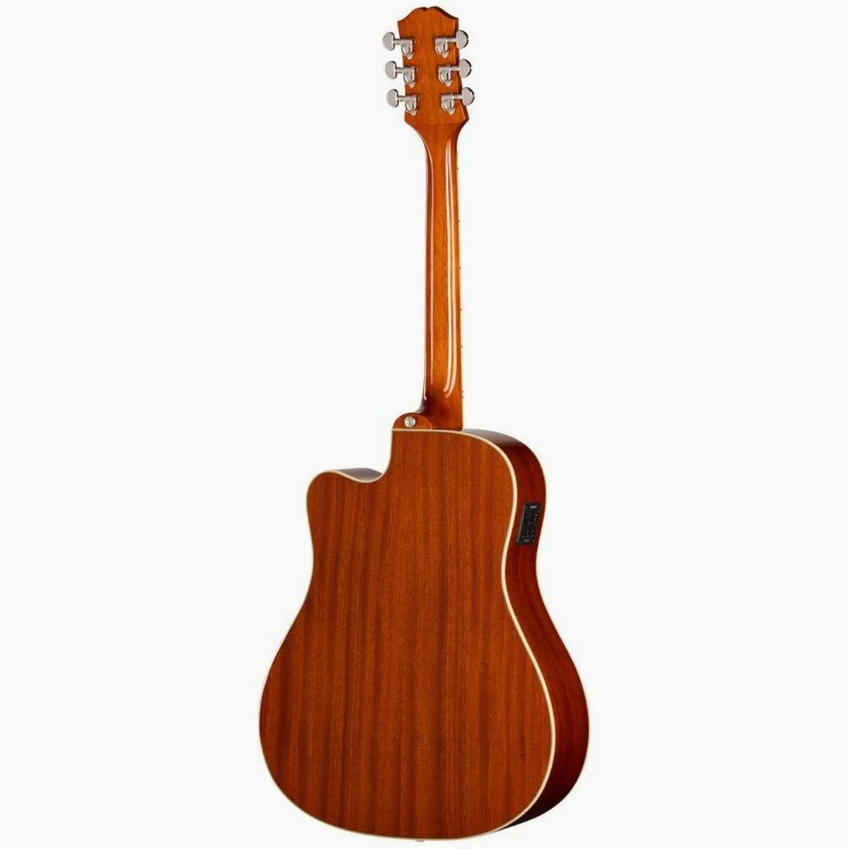 Epiphone Hummingbird Studio EC, elektroakustische Dreadnought-Gitarre, massiver Body, Cutaway-Design 2