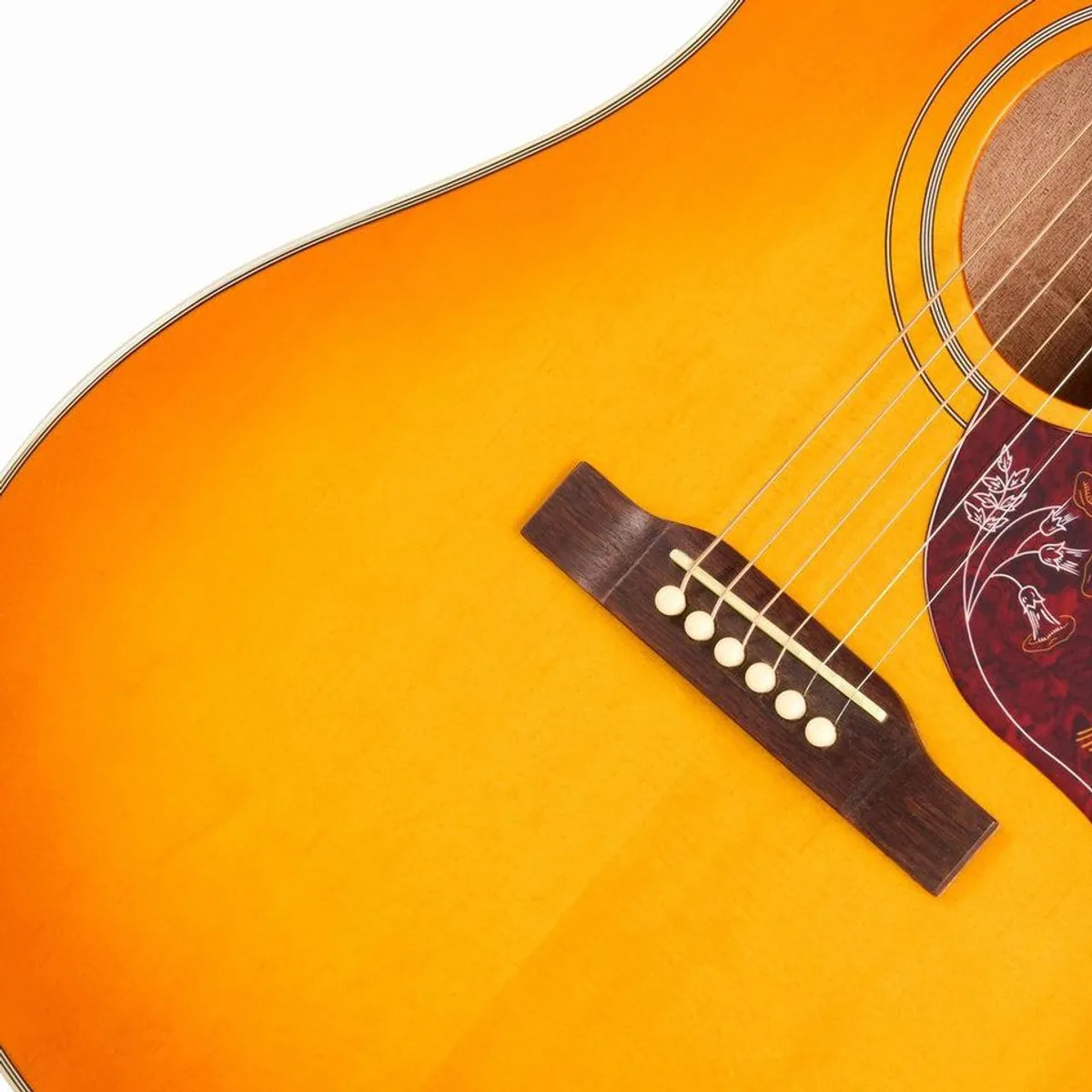 Epiphone Hummingbird Studio EC, elektroakustische Dreadnought-Gitarre, massiver Body, Cutaway-Design 5