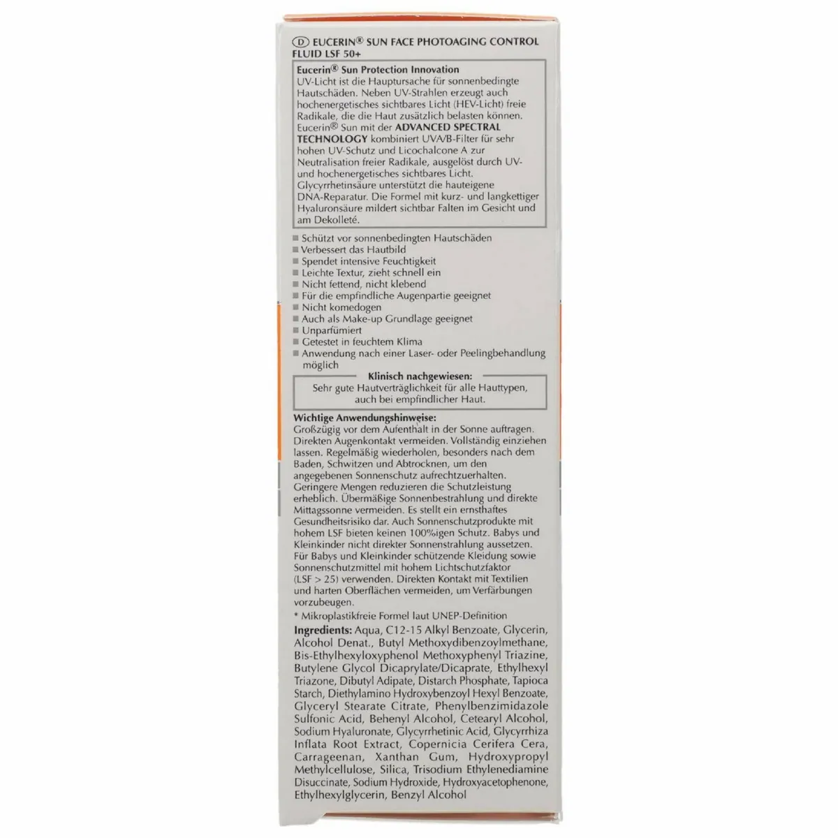 Eucerin Sun Fluid PhotoAging Control LSF 50, hochwirksamer UV-Schutz, leichte Textur, ideal für das Gesicht 3