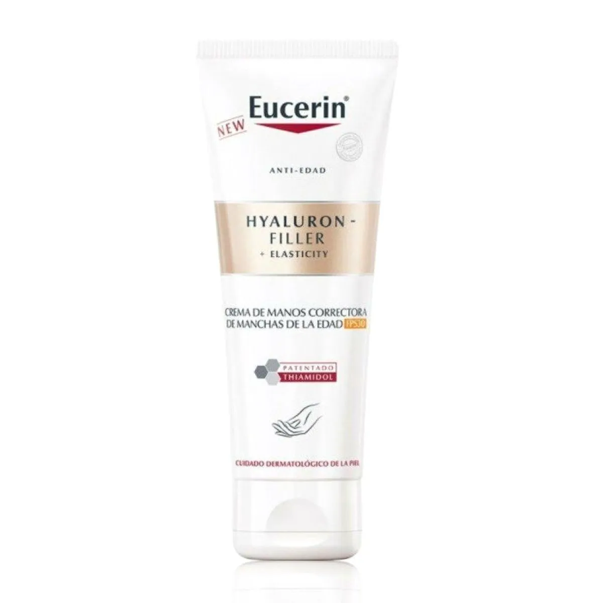 Eucerin Hyaluron Filler Handcreme, fördert Elastizität und korrigiert Flecken — 75 ml