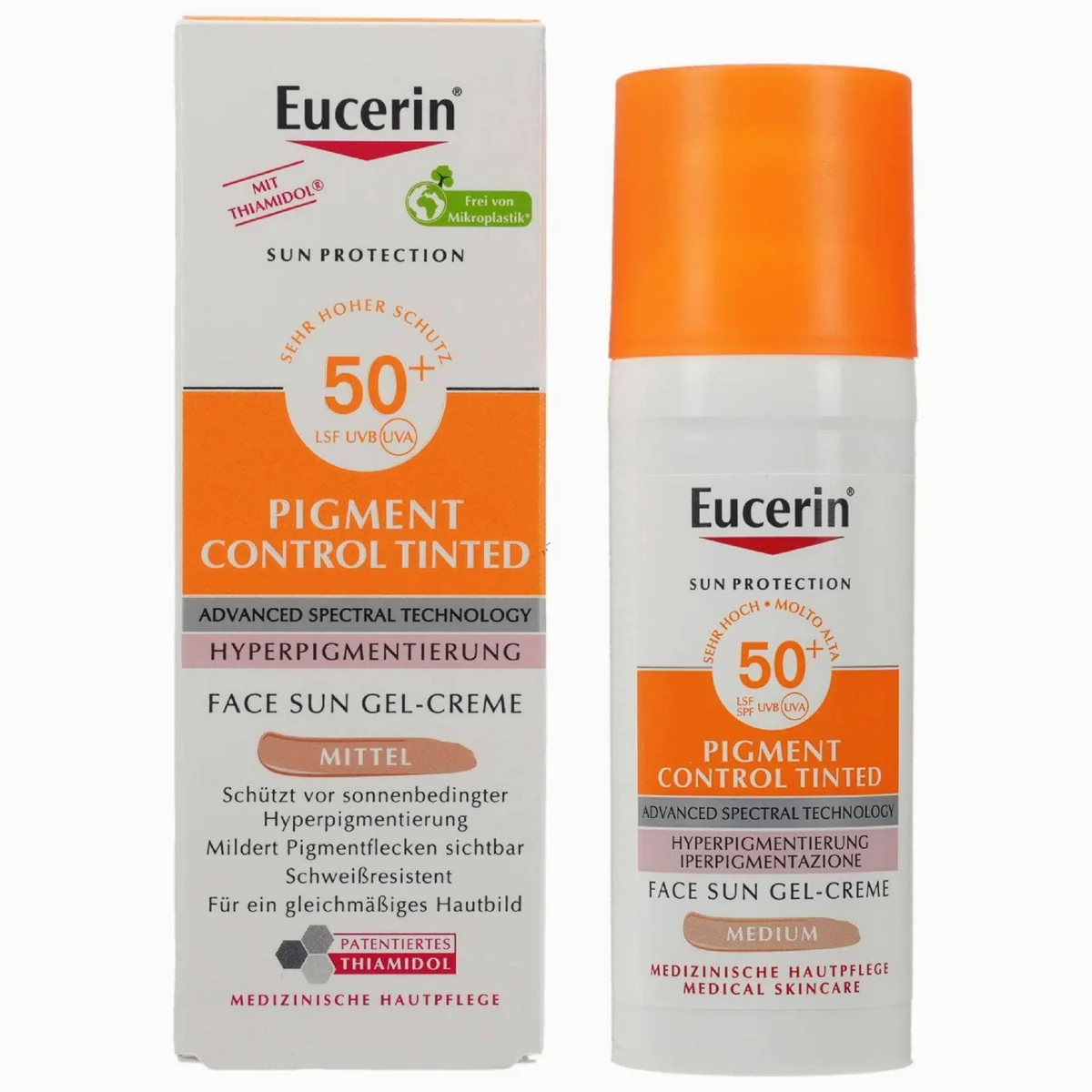 Eucerin Sun Fluid Pigment Control, hochwirksamer Sonnenschutz für empfindliche Haut