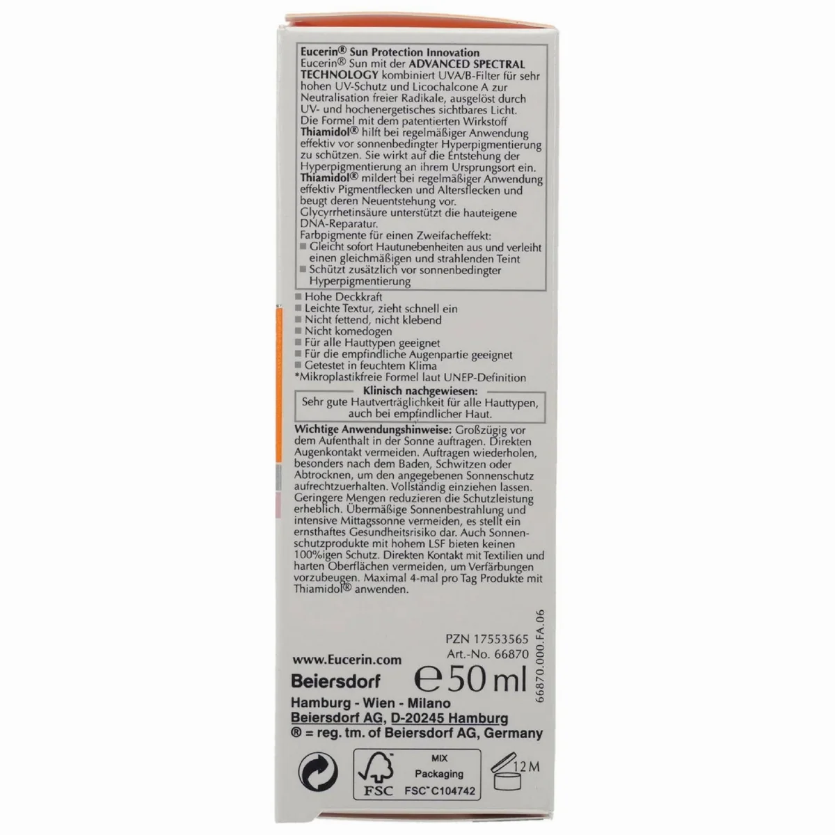 Eucerin Sun Fluid Pigment Control, hochwirksamer Sonnenschutz für empfindliche Haut 4