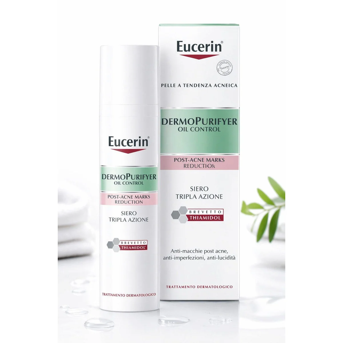 Eucerin DermoPurifyer Triple Effect Serum, Anti-Narben, Sebum-regulierend, sichtbare Ergebnisse