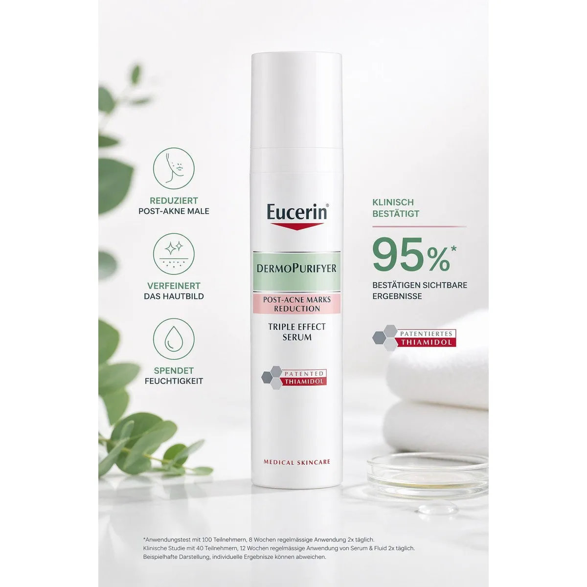 Eucerin DermoPurifyer Triple Effect Serum, Anti-Narben, Sebum-regulierend, sichtbare Ergebnisse 3