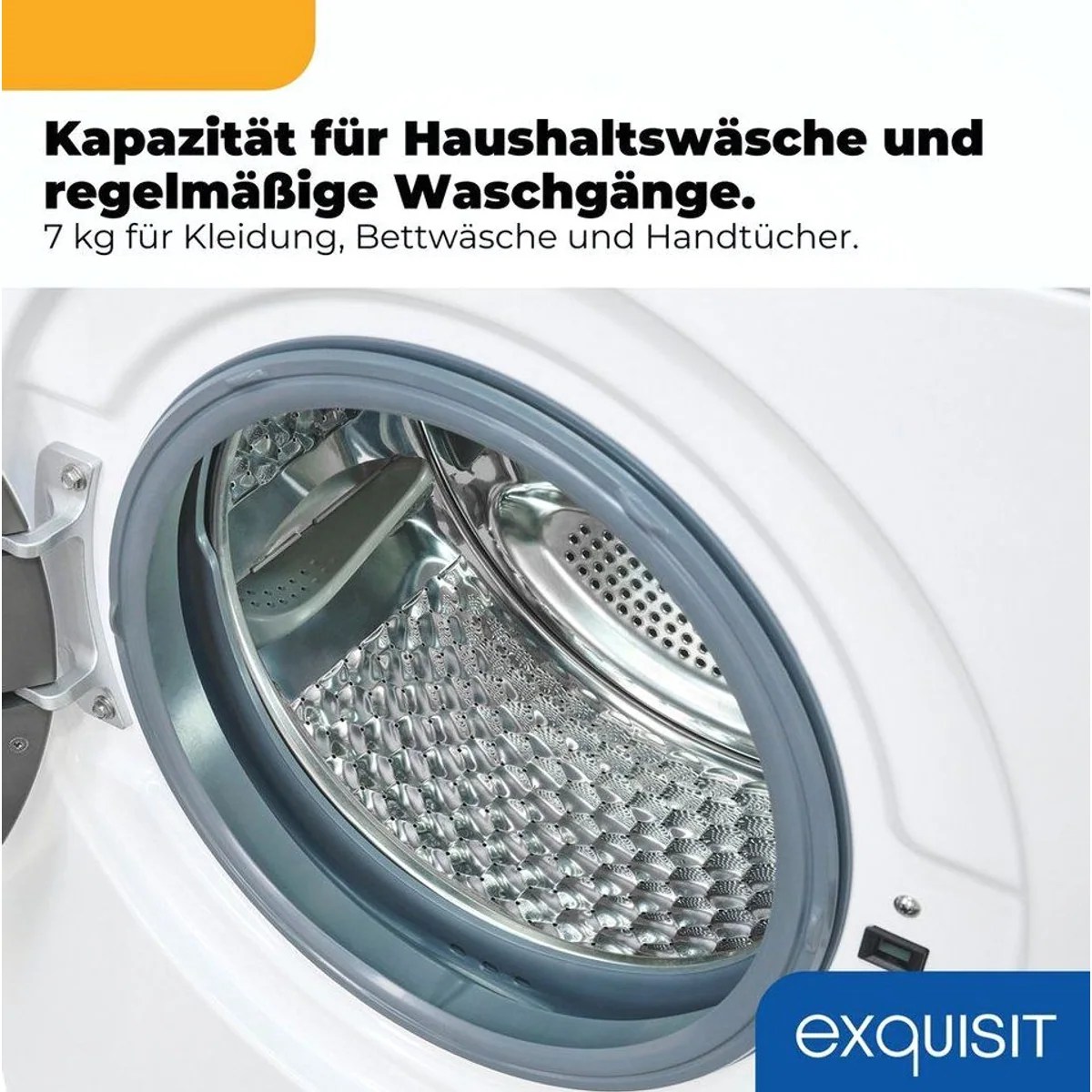 exquisit Waschmaschine WA57014-020A, 7 kg, 1400 U/min, vollelektronisch 5