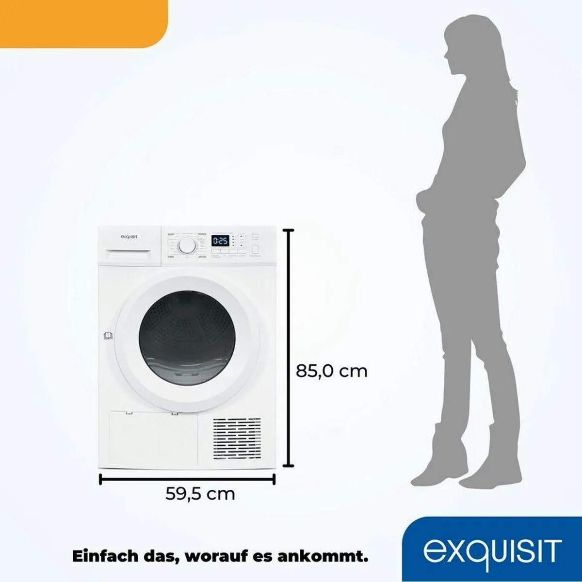 exquisit TWP5803-030 Wärmepumpentrockner, Energieeffizienz A++, 8 kg Fassungsvermögen, Knitterschutz 5