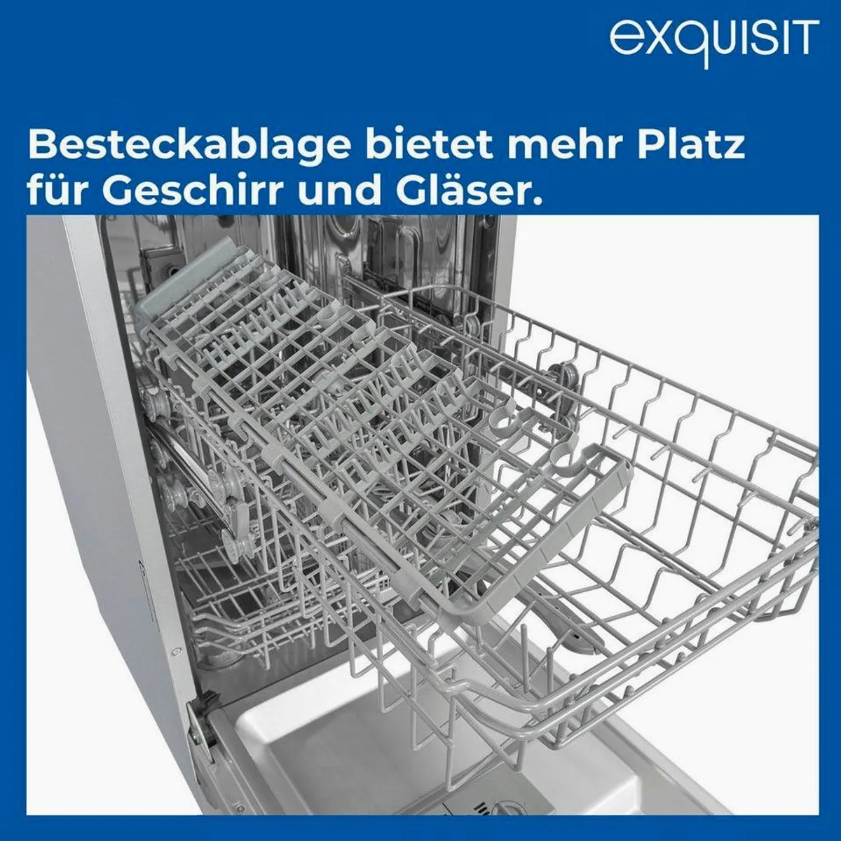 exquisit EGSP51009-EB-030E Geschirrspüler, 9 Maßgedecke, 6 Spülprogramme, 49 dB 3