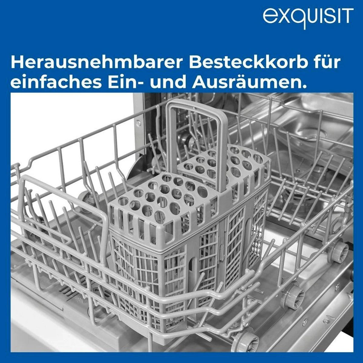 exquisit EGSP51009-EB-030E Geschirrspüler, 9 Maßgedecke, 6 Spülprogramme, 49 dB 5