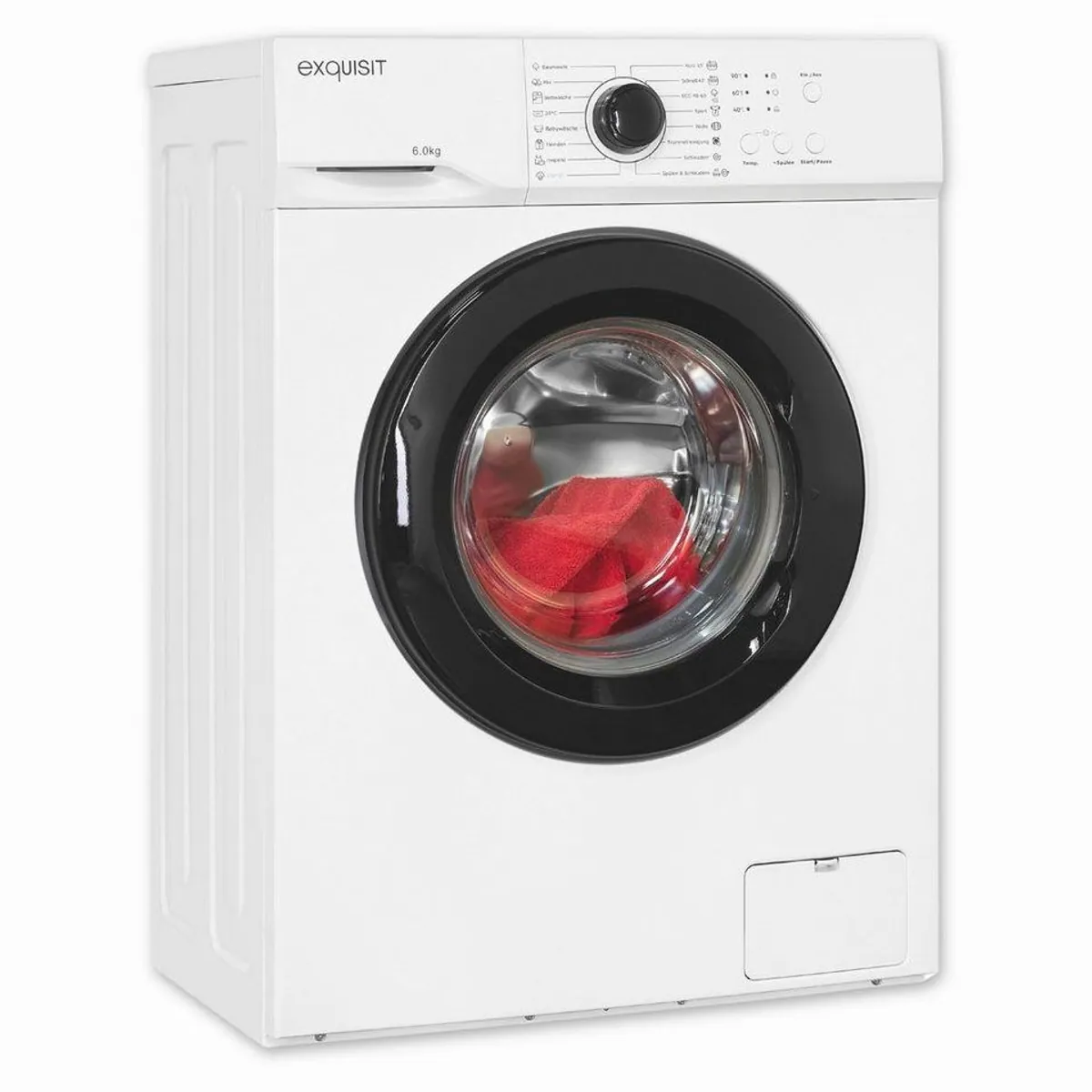 exquisit WA6110-021A Waschmaschine, 6 kg Fassungsvermögen, 16 Programme