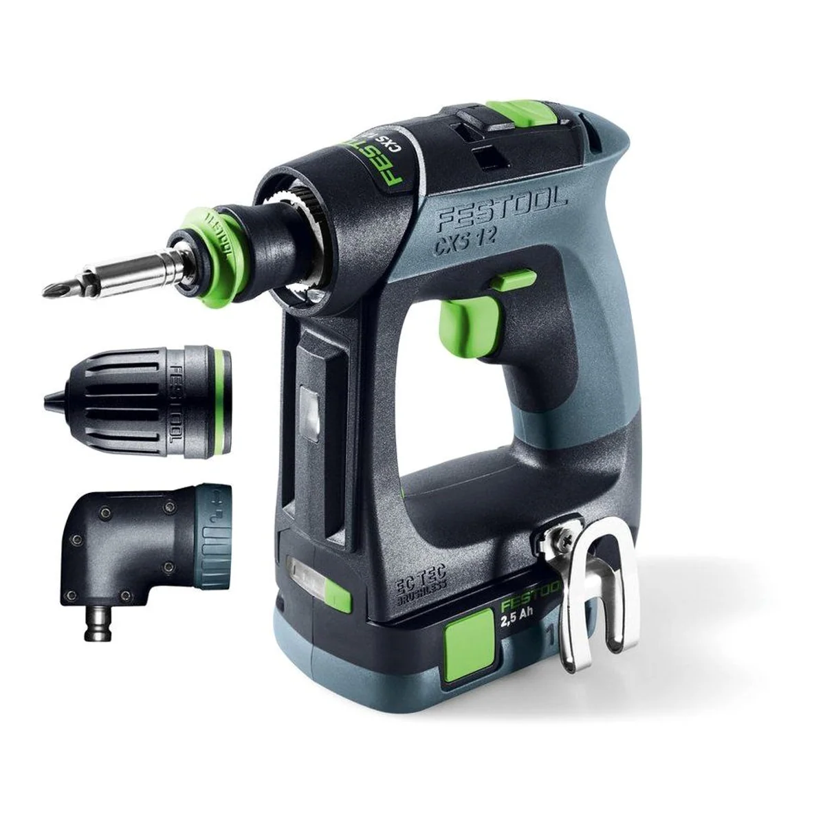 FESTOOL CXS 12 2,5-Set, kompakt, leistungsstark, ergonomisch 2