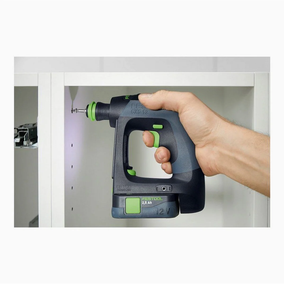 FESTOOL CXS 12 2,5-Set, kompakt, leistungsstark, ergonomisch 5