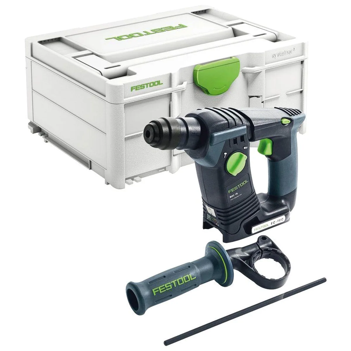 FESTOOL Akku-Bohrhammer BHC 18-Basic, Kompakt, Leistungsstark, Vibrationsdämpfung