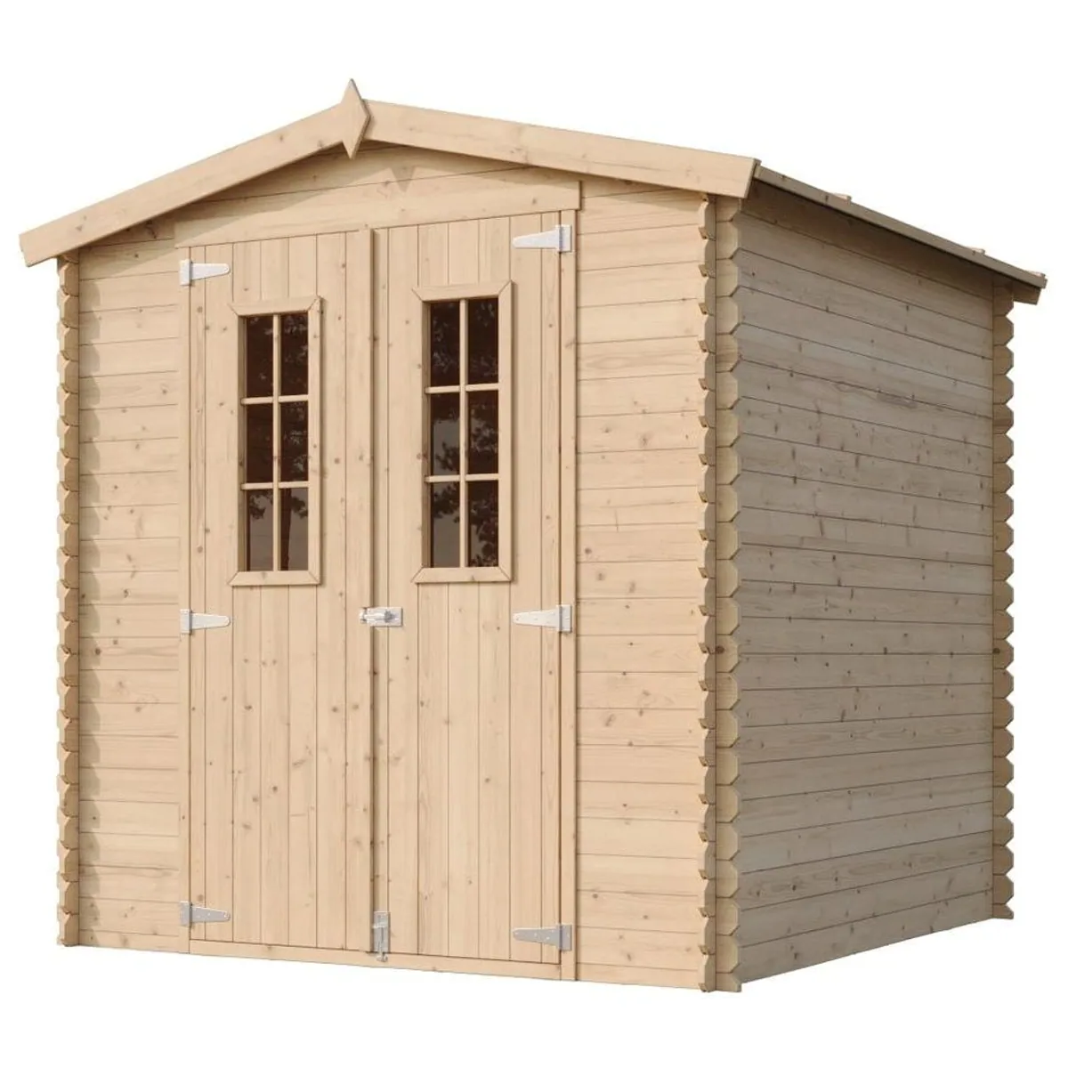 Finn Art Blockhaus Gartenhaus, 19 mm Wandstärke, BxT: 200x200 cm — vielseitig, robust, ansprechend 2