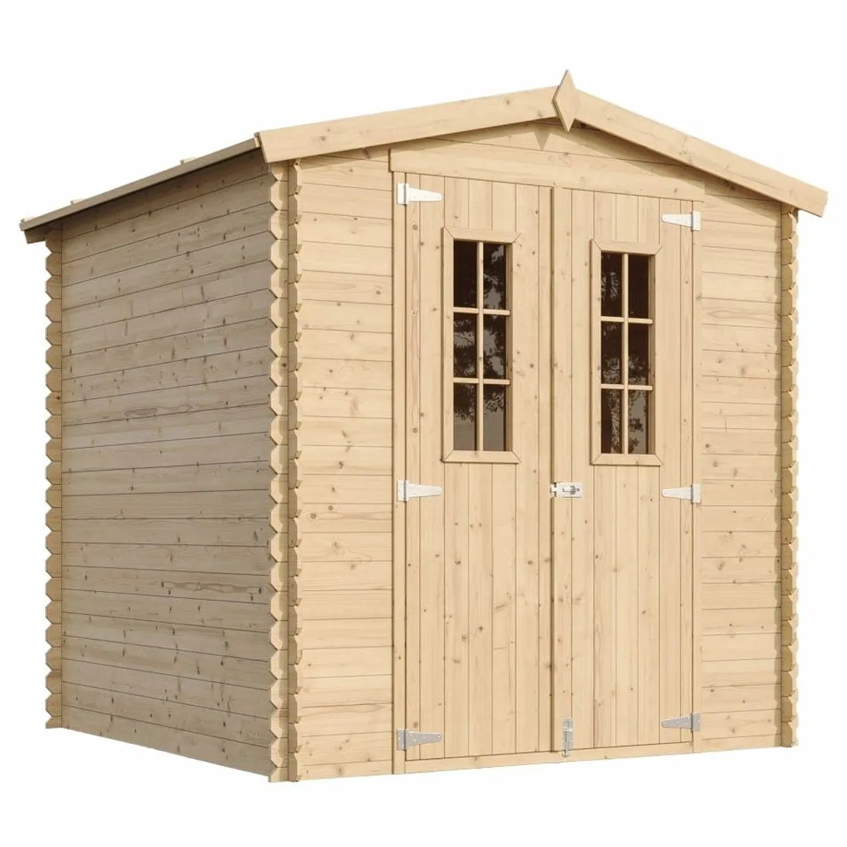 Finn Art Blockhaus Gartenhaus, 19 mm Wandstärke, BxT: 200x200 cm — vielseitig, robust, ansprechend 3