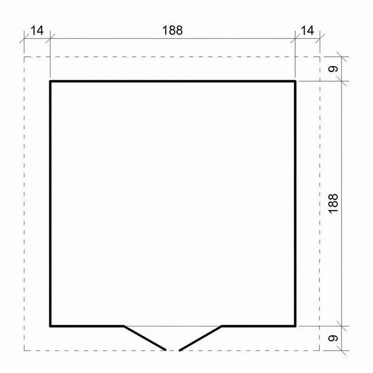 Finn Art Blockhaus Gartenhaus, 19 mm Wandstärke, BxT: 200x200 cm — vielseitig, robust, ansprechend 4